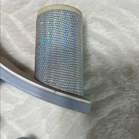 Dolce Vita Noles Light Blue Silver Block Heel Sandals 7.5 - Picture 14 of 14